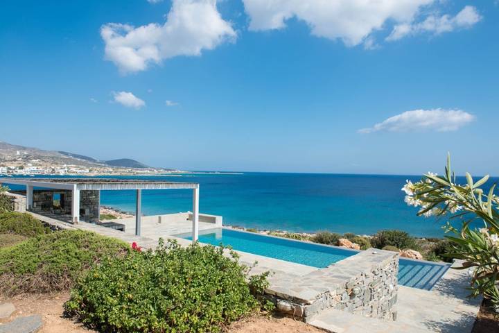 Villa voor 7 personen, with uitzicht op zee and zwembad as well as balkon and tuin in Aliki