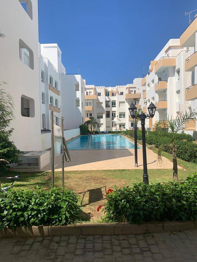 Vakantieappartement voor 4 personen, with balkon and zwembad as well as uitzicht in Tanger