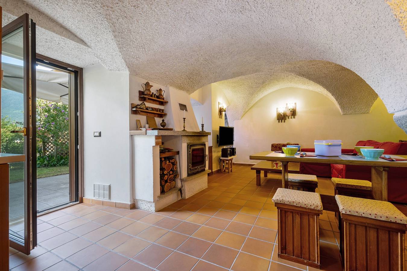 Antico Casolare di Alice mit Kamin und Garten nahe Molveno in Comano Terme, Gardasee-Berge