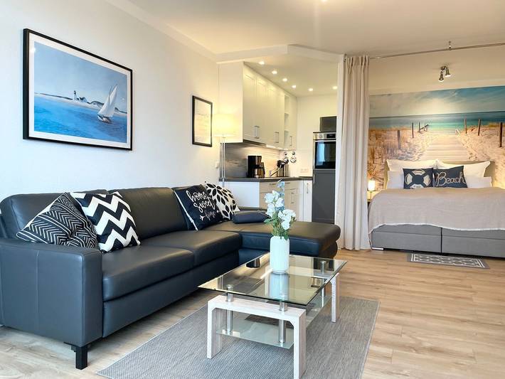 Ferienwohnung für 4 Personen, mit Sauna und Balkon/Terrasse sowie Ausblick in Sahlenburg