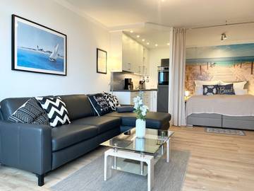 Ferienwohnung für 4 Personen, mit Ausblick und Balkon/Terrasse sowie Sauna in Sahlenburg