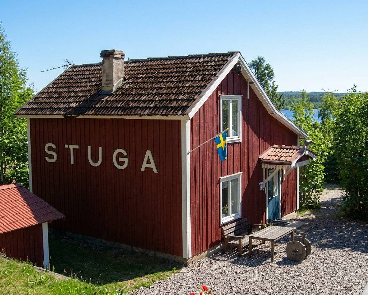 Hus för 4 Personer med sjöutsikt in Hälsingland