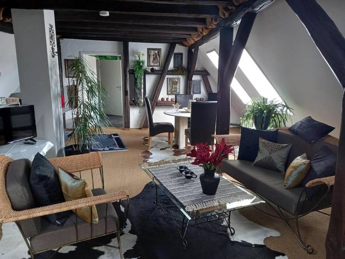 Ferienwohnung für 4 Personen, mit Terrasse und Garten sowie Ausblick in Modautal