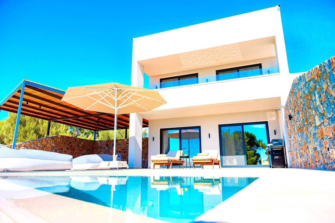Villa for 6 personer med hage in Pefki, Rhodos