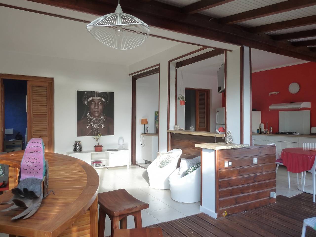 Maison spacieuse à Pointe-Noire avec piscine partagée 110 m² in Pointe-Noire, Guadeloupe