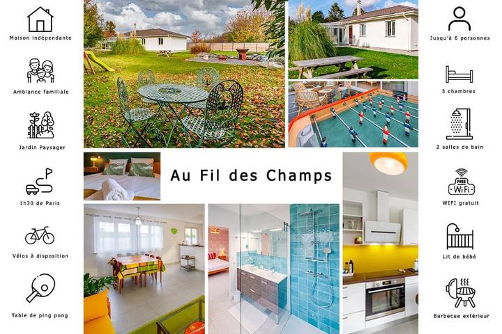 Location de vacances pour 6 personnes, avec terrasse et vue à Le Bosc-Roger-en-Roumois