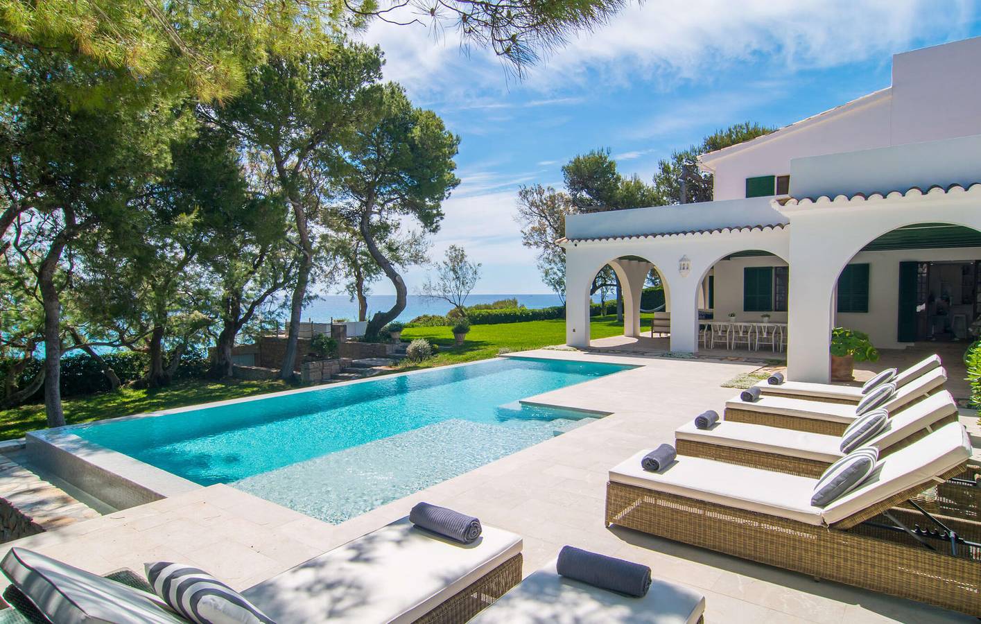 Apartment mit Meerblick, Pool und Terrasse in Son Moll, Capdepera