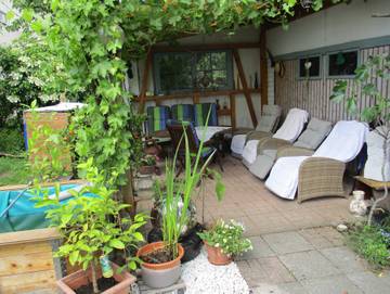 Ferienwohnung für 3 Personen, mit Terrasse und Garten, kinderfreundlich in Erbach