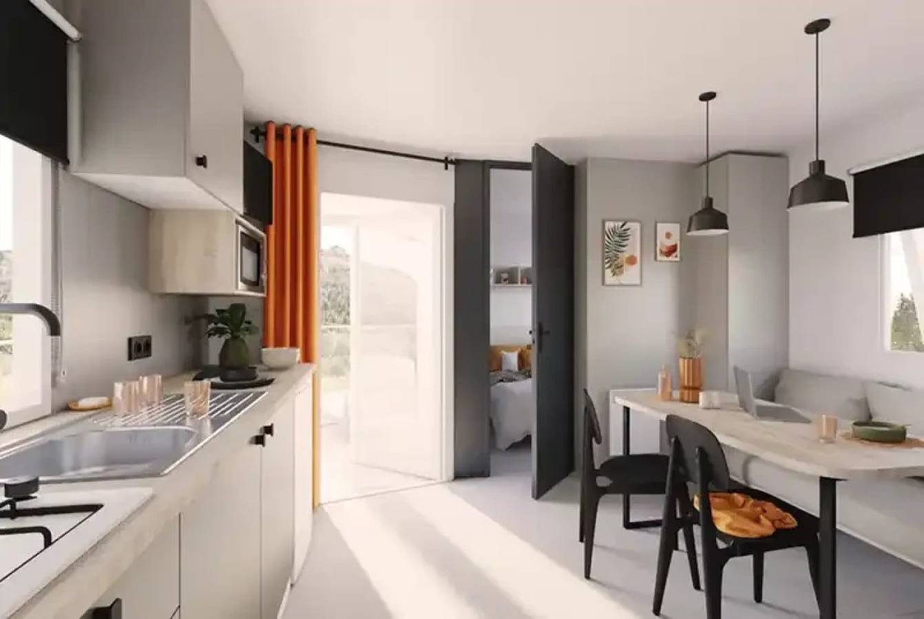 Zecamping 3* animaux acceptés locatif Tv clim 23m2 4 pers in Gex