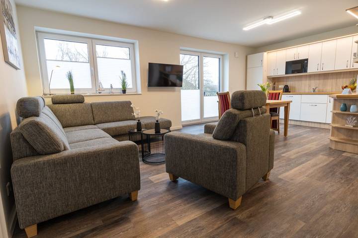 Ferienwohnung für 4 Personen, mit Sauna und Balkon in Dorum