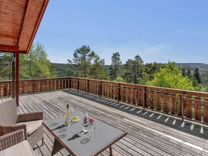 Ferienhaus für 6 Personen, mit Terrasse und Seeblick sowie Ausblick und Garten in Åseral - 2