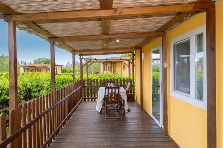 Bungalow für 4 Personen, mit Kinderpool und Garten in der Toskana