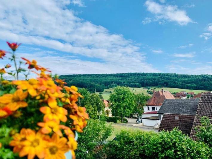 Ferienwohnung für 5 Personen, mit Terrasse und Ausblick in Litzendorf