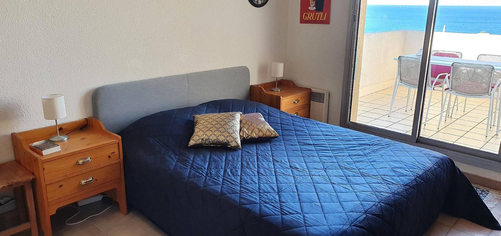 Appartement de vacances entier, Petit studio avec vue superbe sur la mer et le port de plaisance in Côte Vermeille, Banyuls-sur-Mer