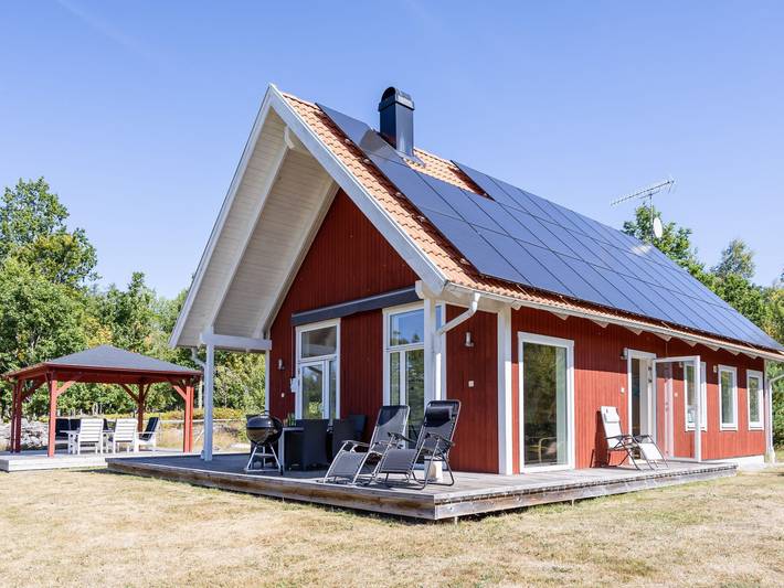 Ferienhaus für 6 Personen, mit Garten und Seeblick sowie Sauna in Blekinge
