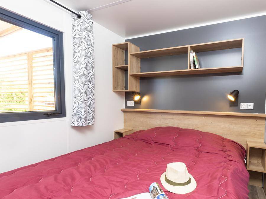 Camping Sites et Paysages - Le Ventoulou - Mobilheim 6 personen - Cottage Select Tv Lv Klimaanlage - 3 Schlafzimmer / 2 Bäder - 6 pers. in Thégra, Regionaler Naturpark Causses du Quercy