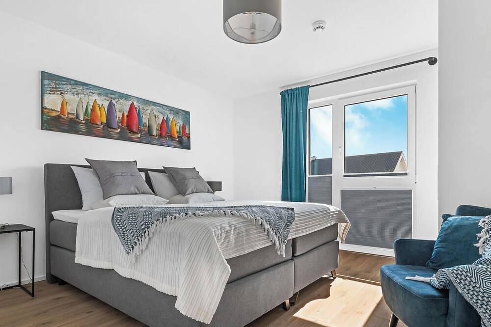 Ganze Wohnung, Sloop-Lounge - Kamin, Infrarot-Sauna, Wannenbad, Duschbad, Balkon, 2 Etagen in Olpenitz, Kappeln