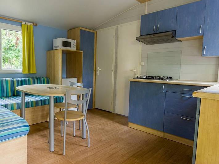 Camping le Trel - Mobilheim 4 personen - Mobilheim 2 Zimmer Confort - nicht überdachte Terrasse in Saint-Pompont, Périgord Noir