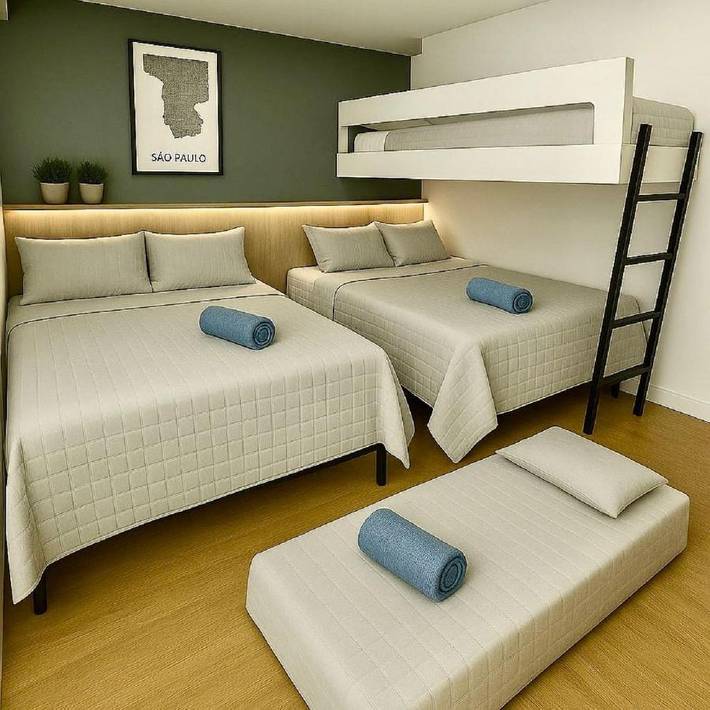 Apartamento para 17 personas, con vistas y terraza, Se admiten mascotas en Vila Mariana