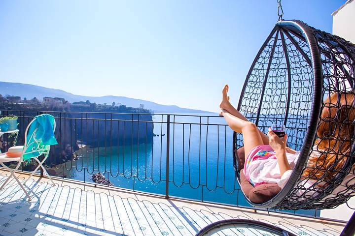 Appartamento per 4 persone, con balcone a Meta