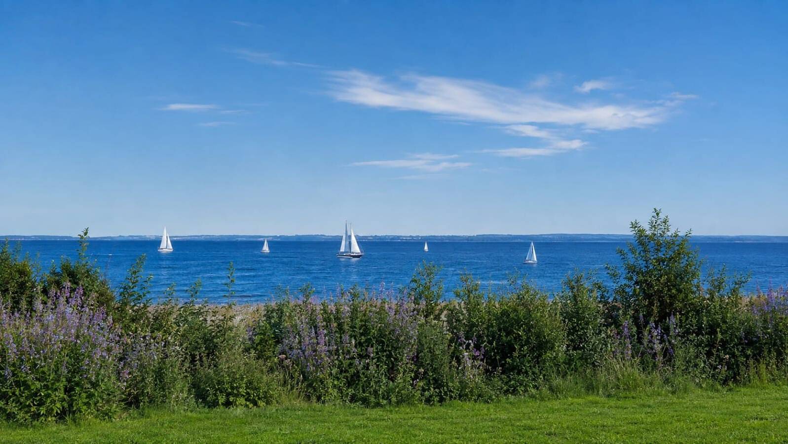Apartment 'Ferienhaus Meerblick' mit Meerblick, Wlan und Klimaanlage in Hundestrand / Naturstrand, Sierksdorf