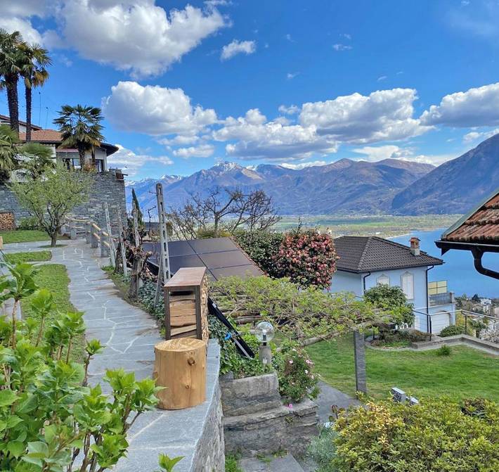 Ferienhaus für 4 Personen, mit Garten und Seeblick sowie Balkon und Ausblick in der Schweiz - 3