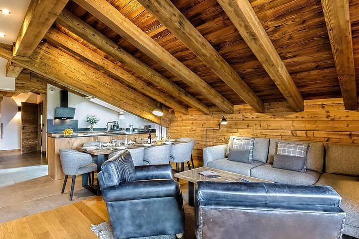 Appartement de vacances pour 8 personnes, avec sauna ainsi que balcon et jacuzzi à Les Saisies