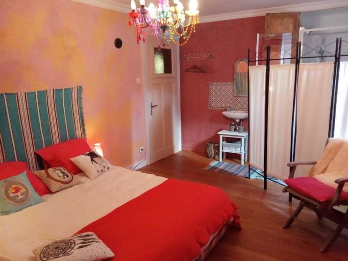 Gîte pour 2 personnes, avec jardin, adapté aux familles à Rosenwiller (Bas-Rhin)