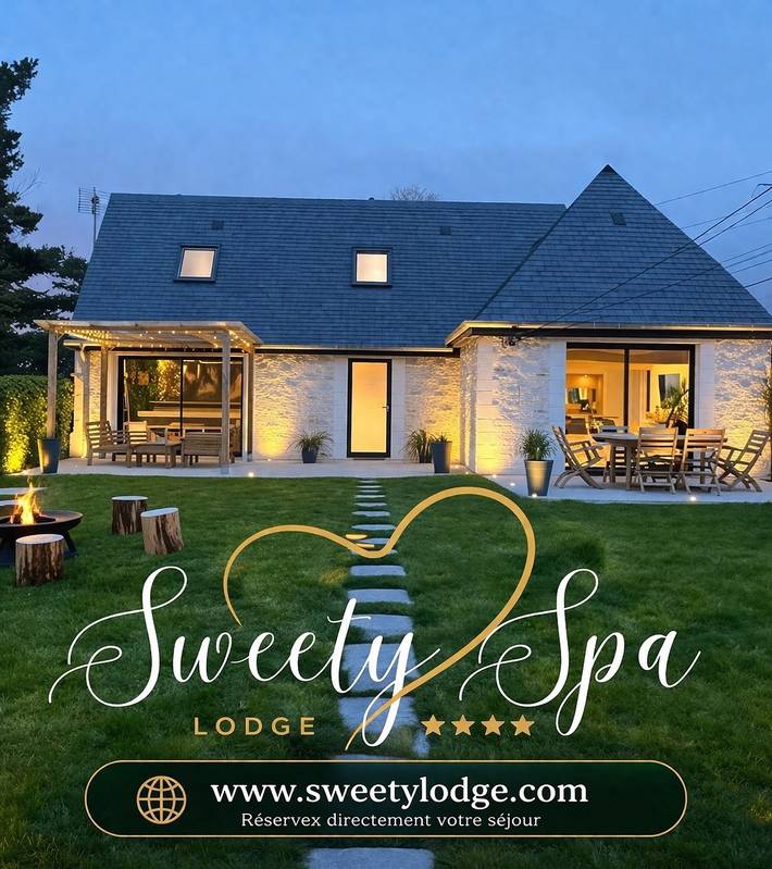 Gîte pour 8 personnes, avec sauna et terrasse ainsi que jardin et jacuzzi, animaux acceptés