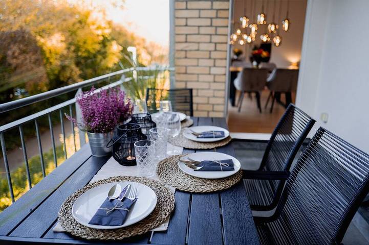 Ferienwohnung für 4 Personen, mit Balkon und Garten in Schwerin