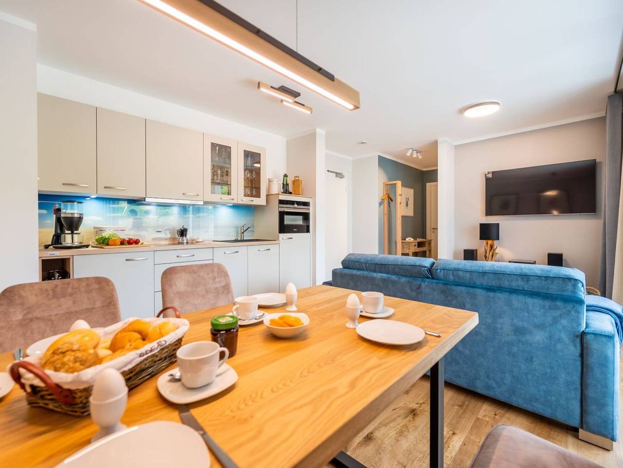 Ganze Ferienwohnung, Villa Schlossblick - Appartement Meersand - Revier Albatros - Villa Schlossblick | Appartement Meersand in Lohme, Nationalpark Jasmund