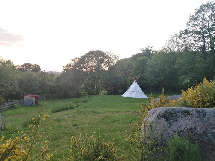 Tente pour 2 personnes, avec jardin et vue, animaux acceptés en Ille-et-Vilaine - 4