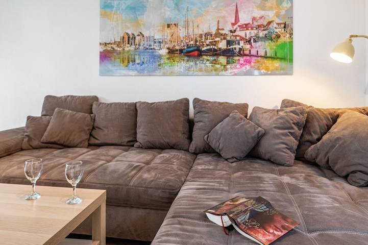 Appartement entier, Appartement 'Ferienwohnung An Der Haferkoppel' avec terrasse privée et Wi-Fi in Klein Kussewitz, Rostock et ses environs
