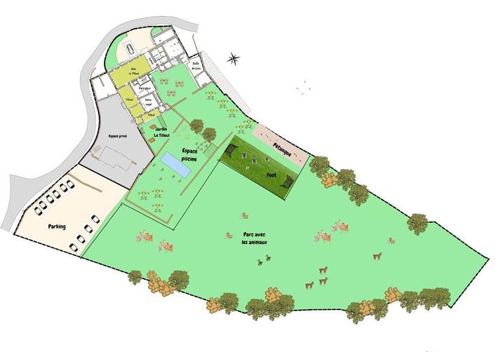Location de vacances pour 18 personnes, avec jardin et piscine à Bourgvilain - 3