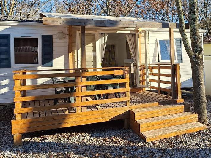 Mobil home pour 5 personnes, avec bassin pour enfant à Saint-Germain - 2