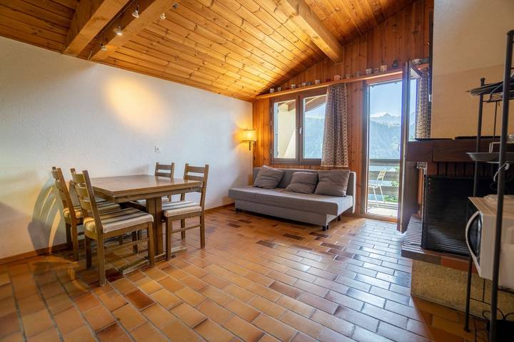 Gîte pour 4 personnes, avec Balcon ainsi que Balcon/Terrasse et Jardin à Gryon