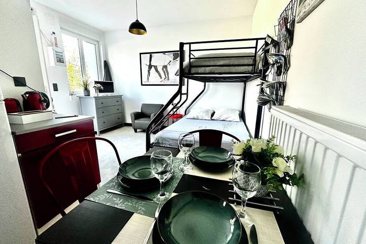 Appartement entier, Studio tout équipé en baie de Somme à 700M de la mer, terrasse et parking. in Cayeux-sur-Mer, Région d'Abbeville