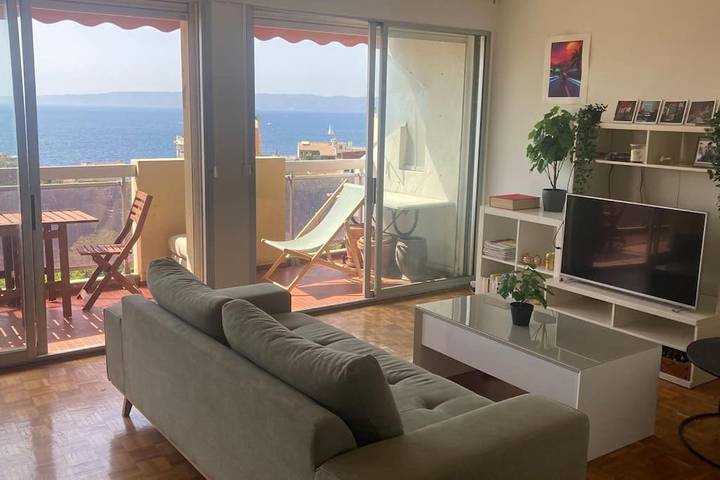 Appartement de vacances pour 6 personnes, avec Terrasse et Vue