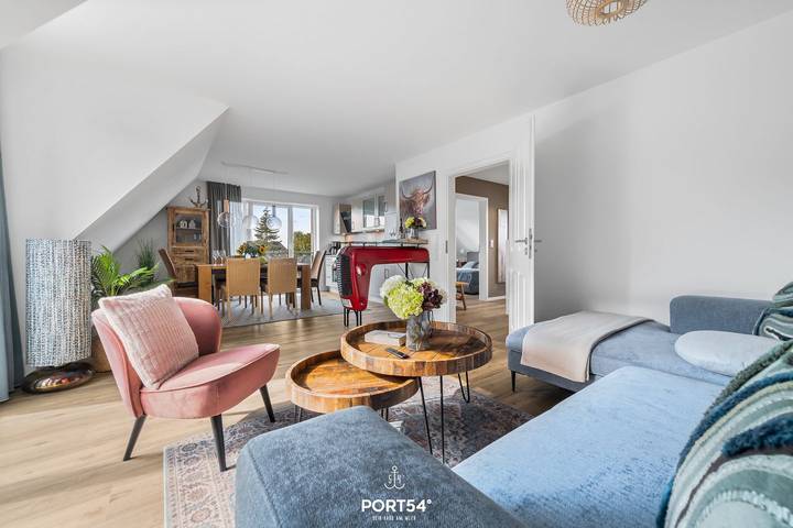 Ferienwohnung für 6 Personen, mit Balkon und Ausblick in Norddeich (Schleswig-Holstein)