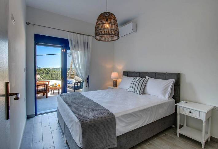 Ferienhaus für 5 Personen, mit Balkon und Terrasse sowie Ausblick