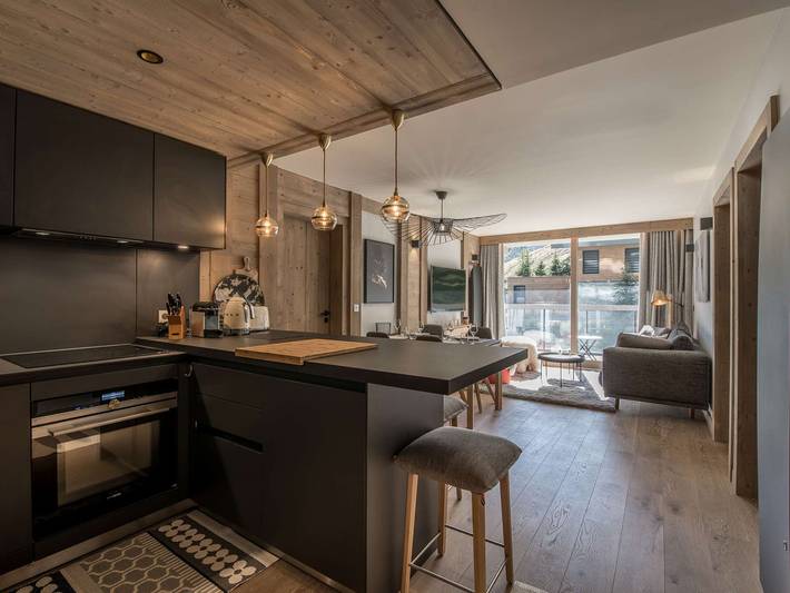 Ganze Wohnung, Courchevel 1550 - Ruhiges Apartment für 6, Südostbalkon in Saint-Bon-Tarentaise, Vanoise-Massiv