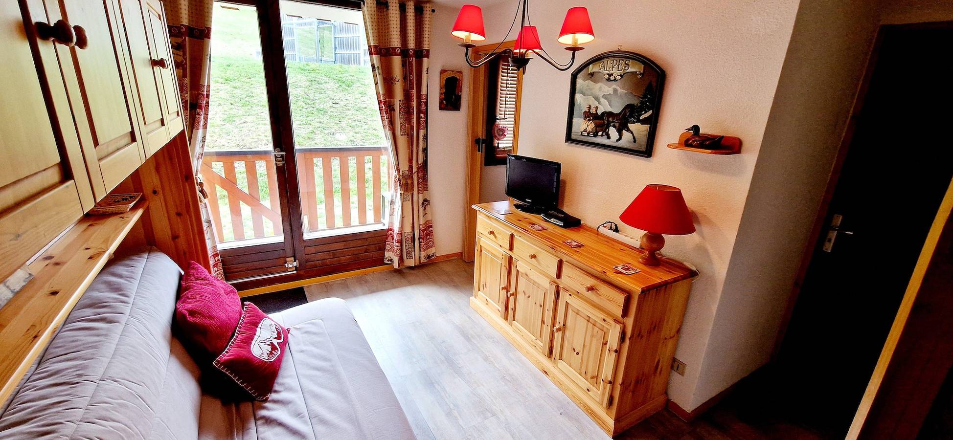 Studio entier, Résidence les Plaisances - Studio cabine 3 personnes (Pla108) in La Plagne, Aime-la-Plagne