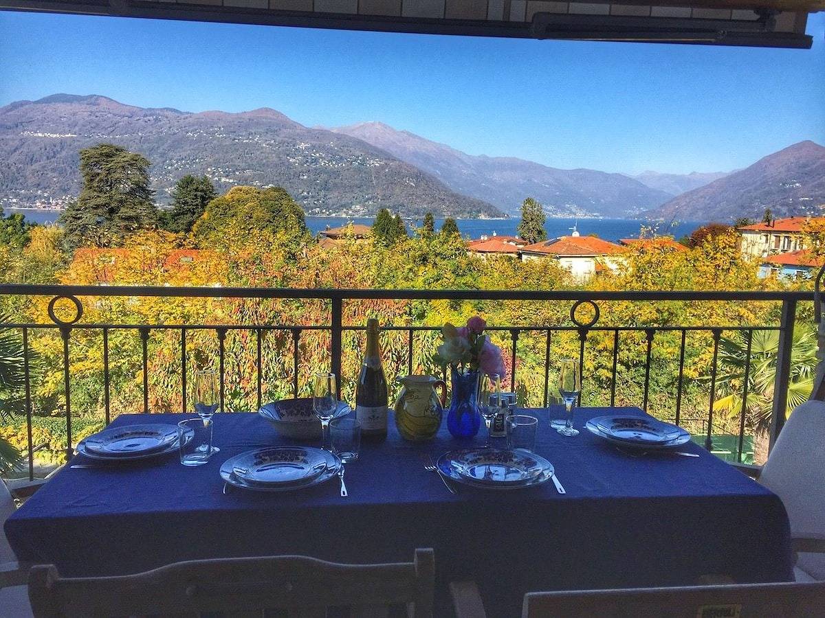 Ganze Wohnung, Nicole 2 apartment in a residence with pool in Germignaga, Lago Maggiore (Lombardei)