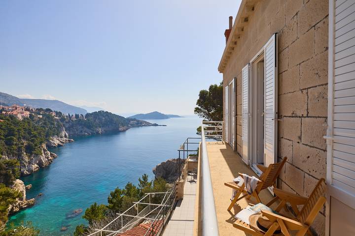 Apartment for 6 people, with ocean view and terrace in Dubrovnik