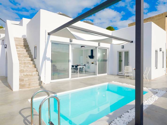 Location de vacances pour 4 personnes, avec terrasse dans Agia Pelagia