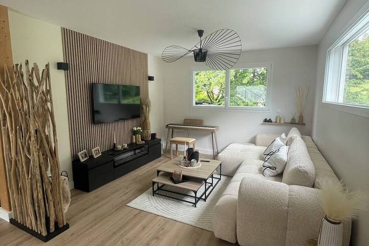 Maison de vacances pour 7 personnes, avec jacuzzi ainsi que terrasse et jardin