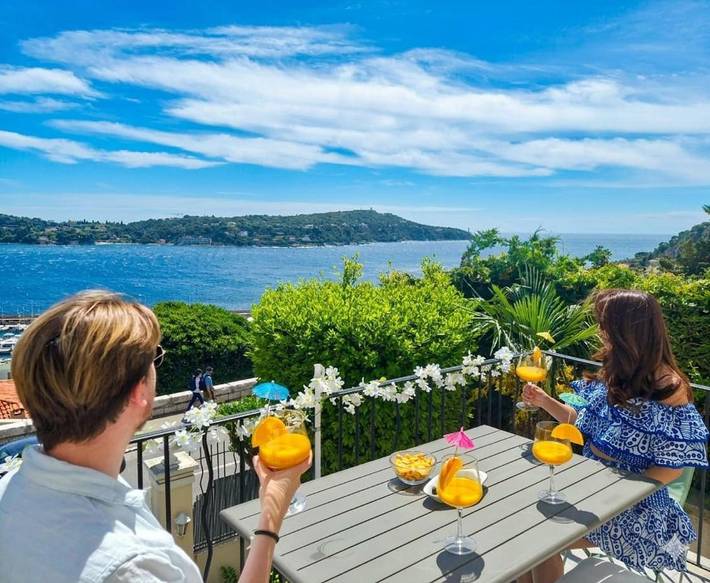 Villa für 6 Personen, mit Balkon und Terrasse sowie Garten und Ausblick