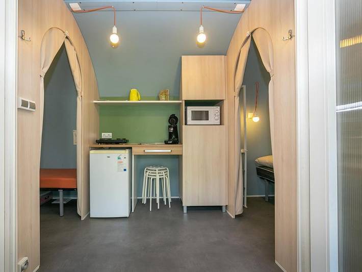Camping La Garenne - Bungalow de lona 4 personas - Coco Sweet, sin instalaciones sanitarias in Néfiach, Costa mediterránea (Francia)