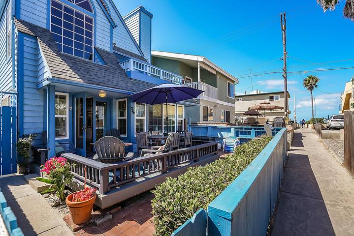 Vacation house for 6 people, with terrace, with pets in Mission Beach