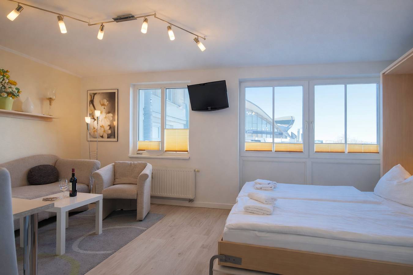Ganze Wohnung, Ihre Exklusive Meerblick-Ferienwohnung für 2 Gäste in Warnemünde Strand, Rostock